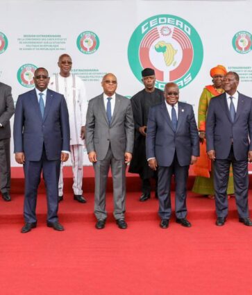 Communiqué final du 3e Sommet extraordinaire des chefs d’État et de gouvernement de la CEDEAO sur la situation au Mali et en Guinée